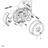 Handbrake Shoes Retention Kit (inc. springs) - cable operated