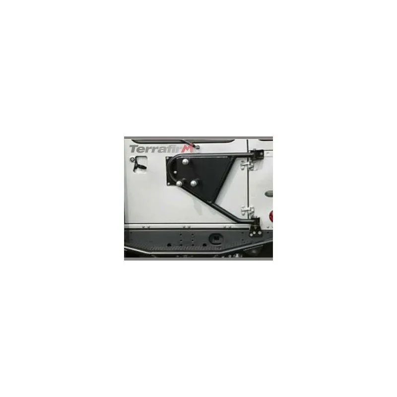 Swing away spare wheel carrier