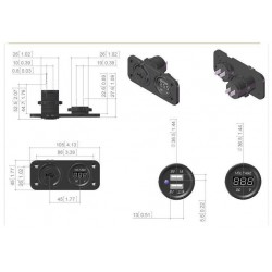 USB Plug and voltage meter