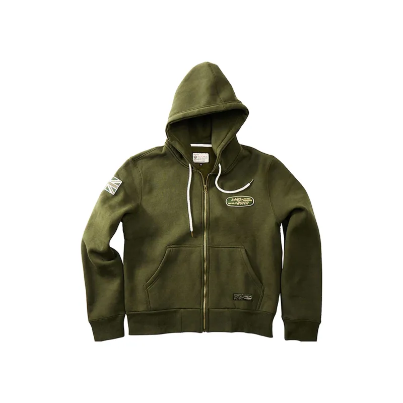 FULL ZIP HOODY BRONZE GREEN - MD