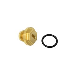 PLUG - INC O RING (BRASS)