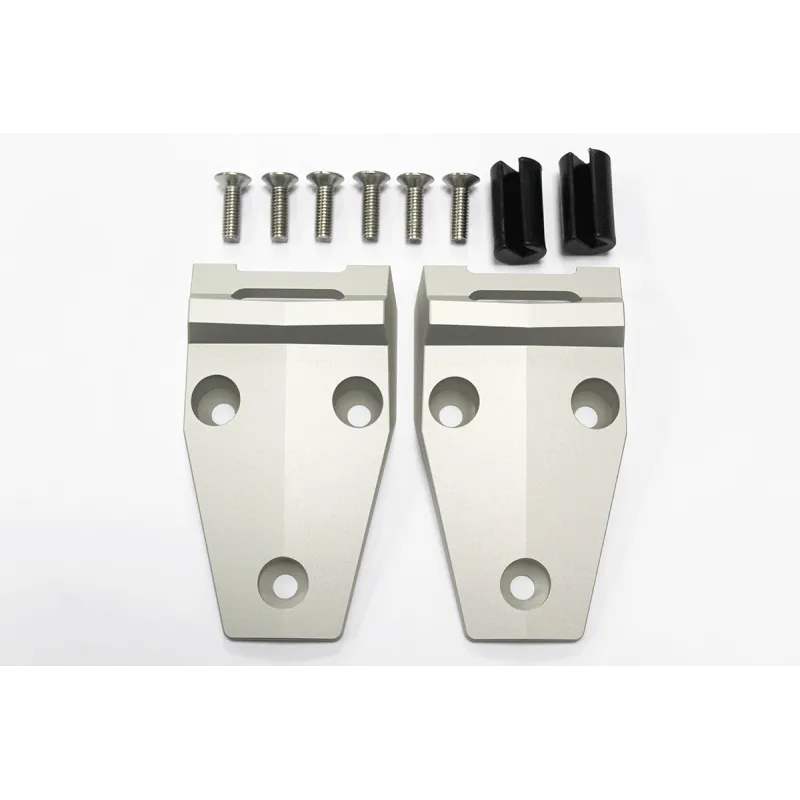 ALUMINIUM BONNET HINGE KIT - SILVER
