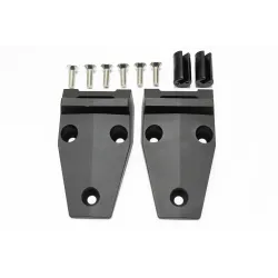 ALUMINIUM BONNET HINGE KIT - BLACK