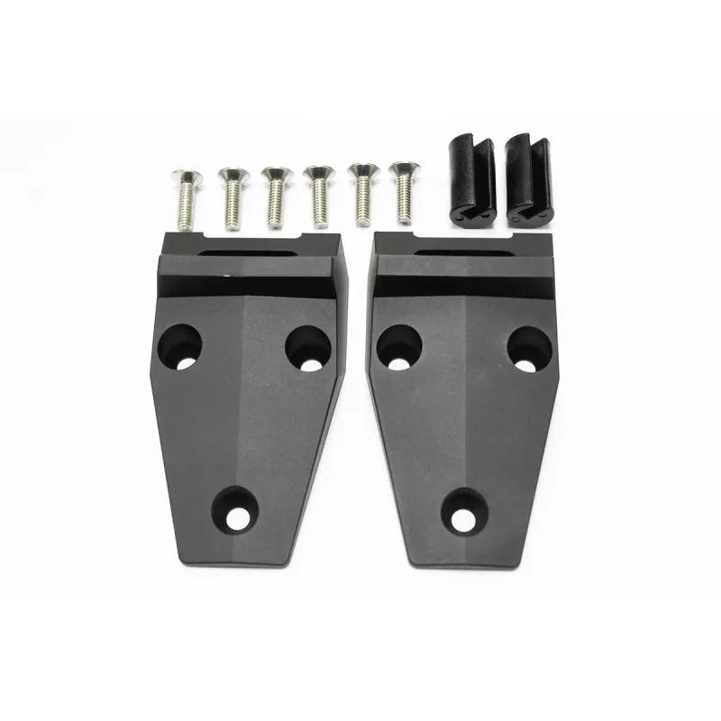ALUMINIUM BONNET HINGE KIT - BLACK