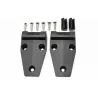 ALUMINIUM BONNET HINGE KIT - BLACK