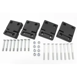 2ND ROW DOOR HINGES - BLACK - DEFENDER