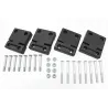 2ND ROW DOOR HINGES - BLACK - DEFENDER