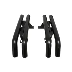 BUMPERETTES REAR PAIR BLACK