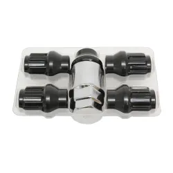 LOCKING WHEEL NUT KIT BLACK ONLY(5)
