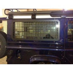 Rear Side window guards with fuel can holders Land Rover Defender 90/110 pair