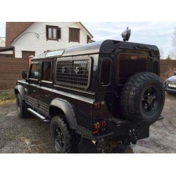 Rear Side window guards with fuel can holders Land Rover Defender 90/110 pair