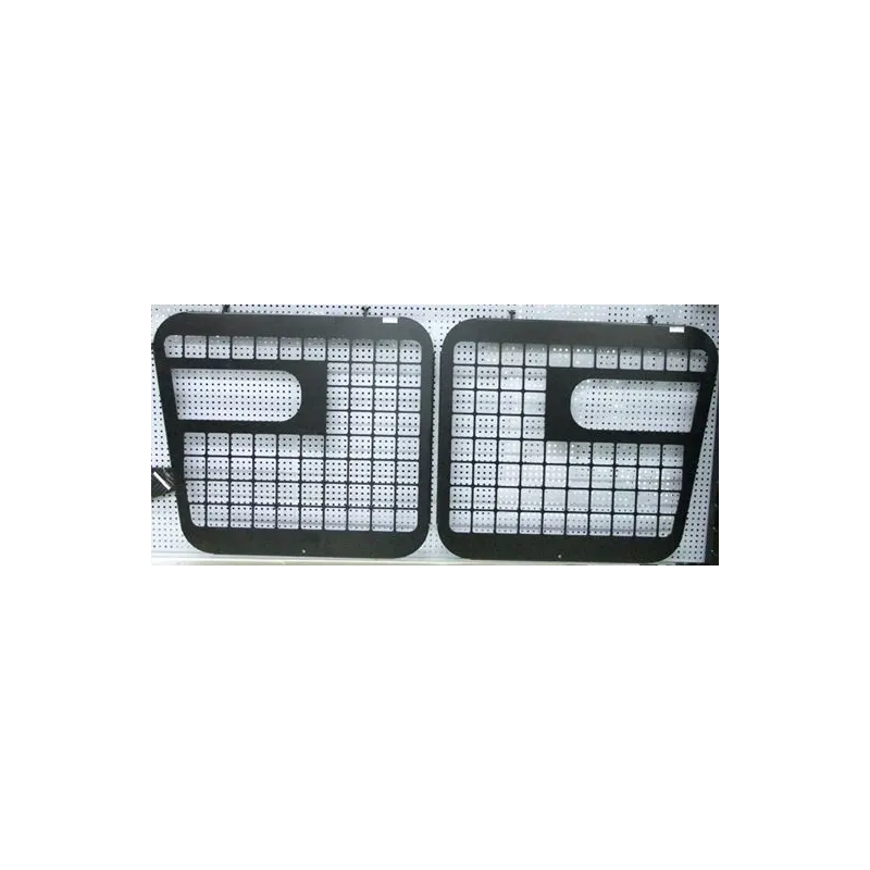 Folding front side door window guards Land Rover Defender 90/110 pair
