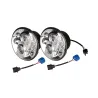 PAIR 7 INCH ROUND LED HEADLAMP