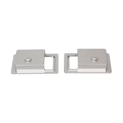 DEFENDER DOOR LEVER SURROUND PAIR SILVER