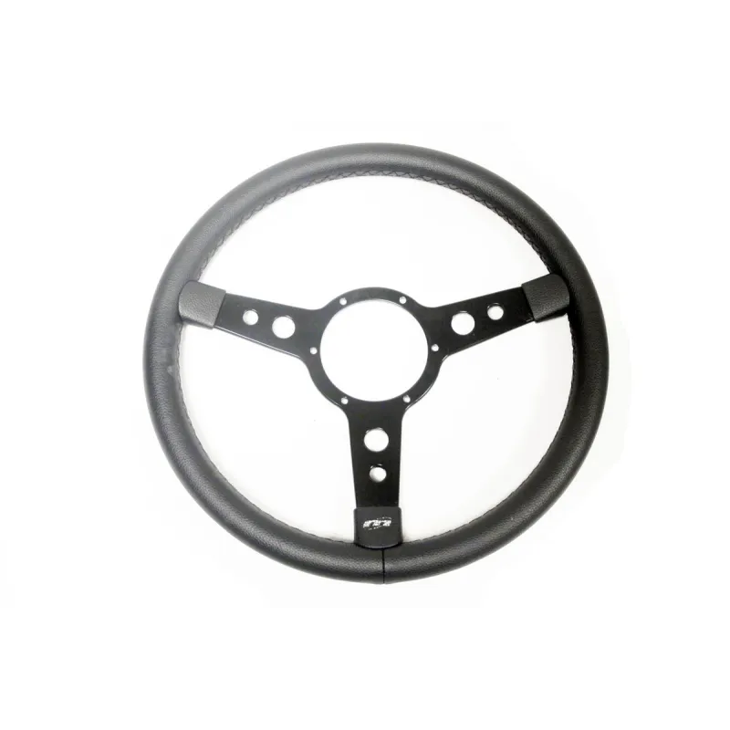 STEERING WHEEL BLACK VINYL 15 IN 3-SPOKE