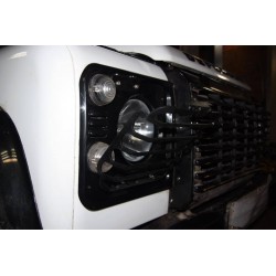 Folding front head lamps guard Land Rover Defender 90/110