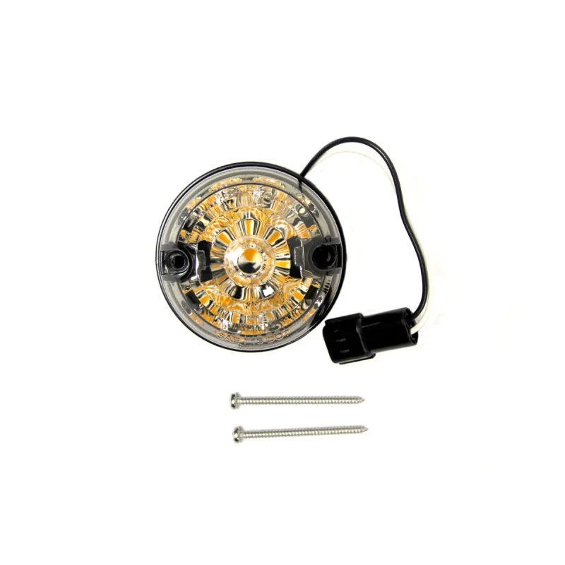 73MM REAR INDICATOR LED SMOKED - DEFENDE