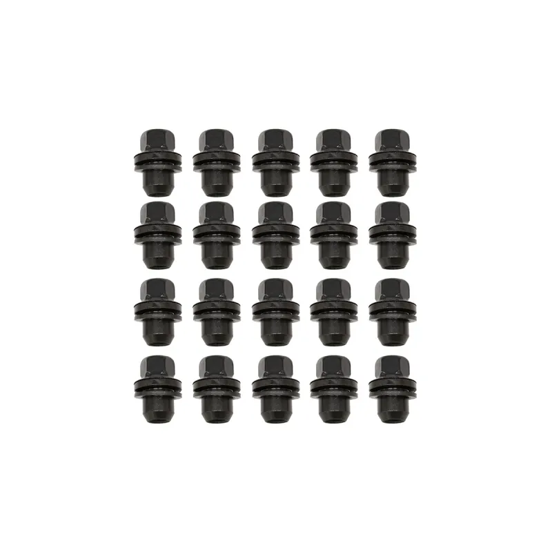 WHEEL NUT - SATIN BLACK x 20