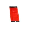 REAR LAMP LENS WITH BLACK EDGES