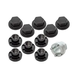 KIT - WHEEL LOCKING - STEEL - SET OF 5