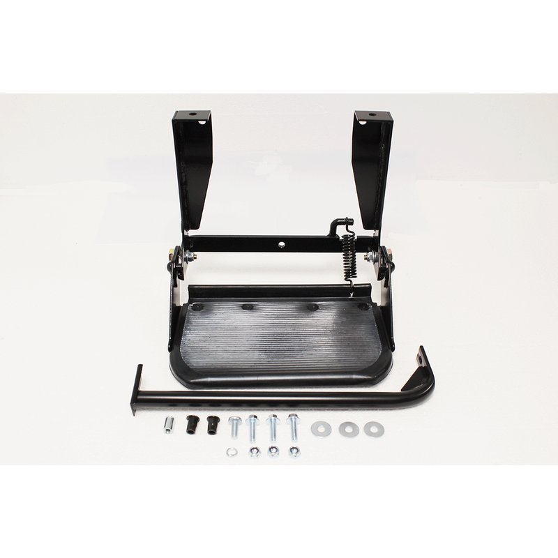 SIDE STEP FOLDING - BLACK - RUBBER TOP