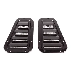 SPORT WING TOP VENT GRILLES-GLOSS BLK