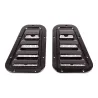 SPORT WING TOP VENT GRILLES-GLOSS BLK