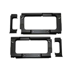 REAR TRIMS WITH WINDOWS - BLACK