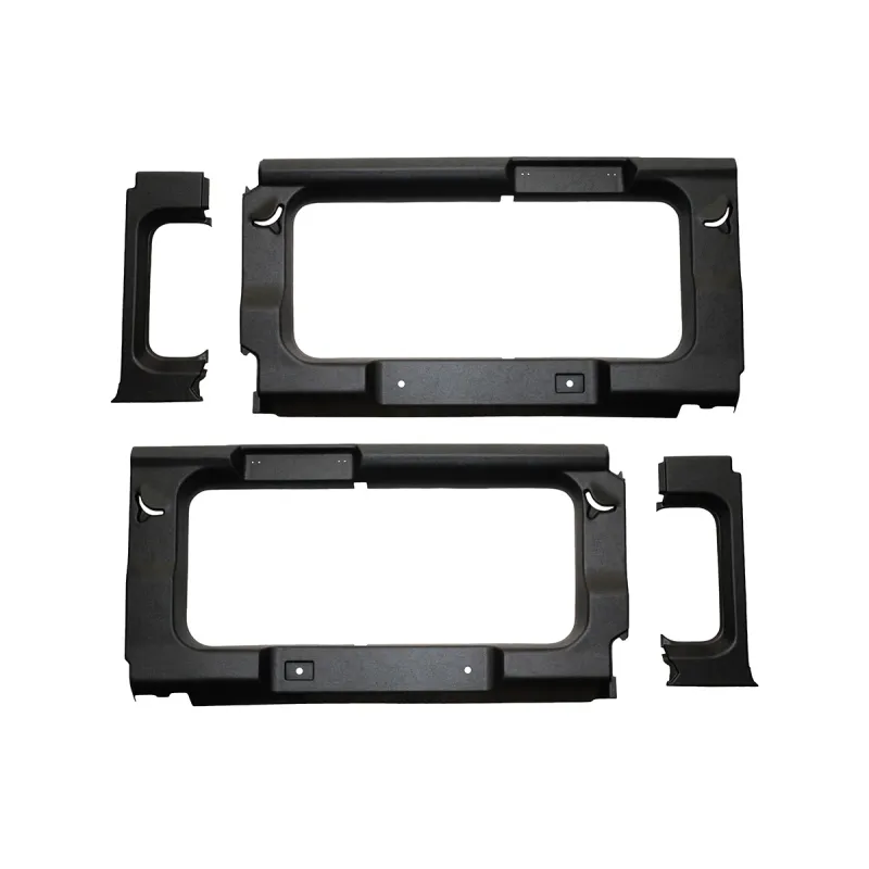 REAR TRIMS WITH WINDOWS - BLACK
