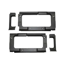 REAR TRIMS WITH WINDOWS - D/GREY