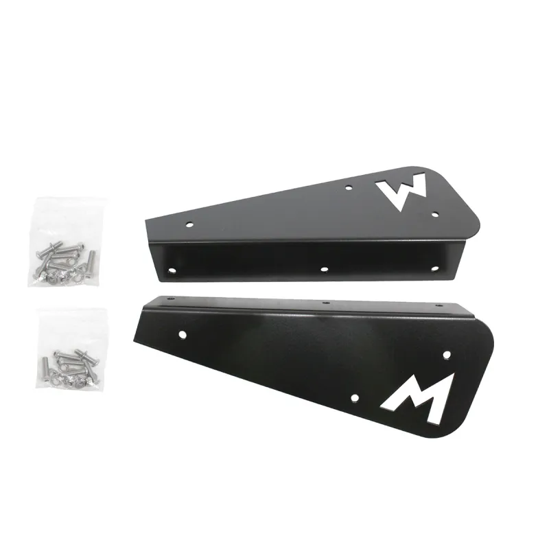 REAR M/FLAP BRKTS - BLACK - PAIR - 90
