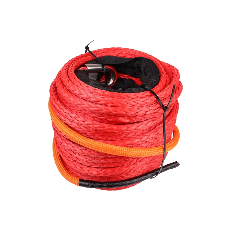 SYNTHETIC WINCH ROPE - RED - 50M