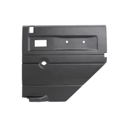 BLACK RH PUSH BUTTON REAR DOOR CARD WITH