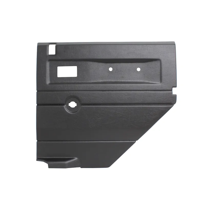 BLACK RH PUSH BUTTON REAR DOOR CARD WITH