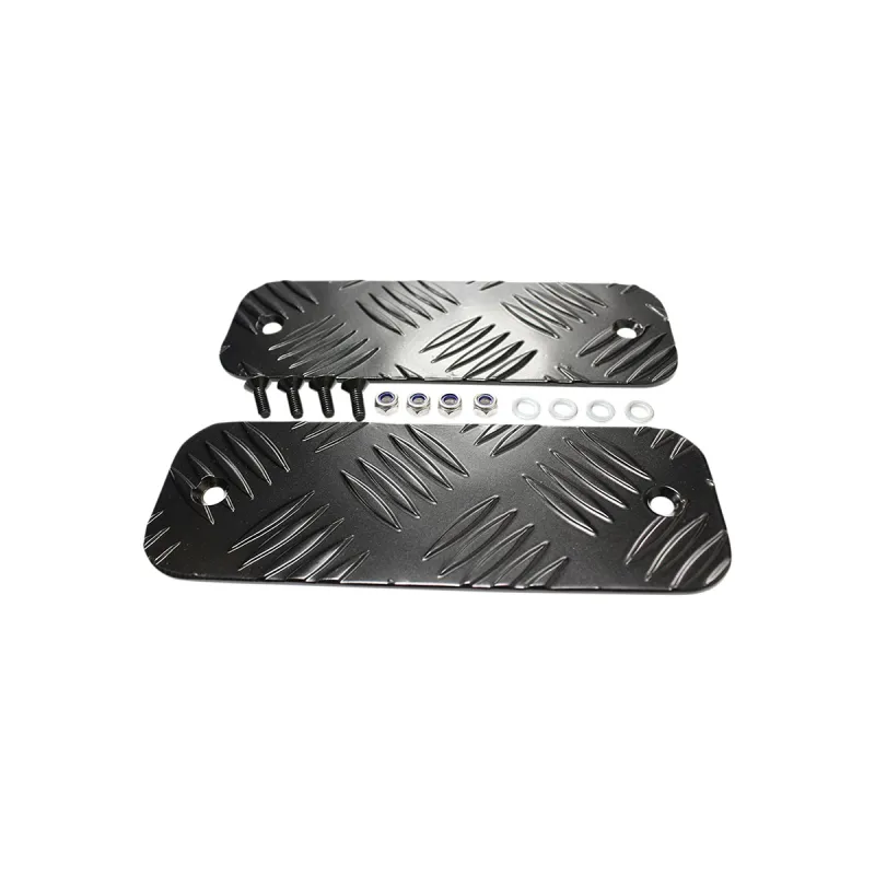 BUMPER TREAD PLATE - BLACK - ALL DEF