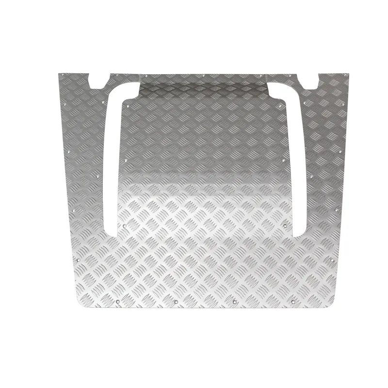 BONNET CHEQ PLATE - SILVER - DEF 07 ON
