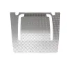 BONNET CHEQ PLATE - SILVER - DEF 07 ON