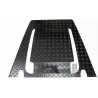 BONNET CHEQ PLATE - BLACK - DEF 07 ON