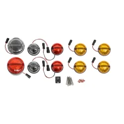 73MM COLOURED HALO & BAR LED LIGHT KIT