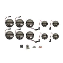 95MM SMOKED HALO & BAR LED LIGHT KIT