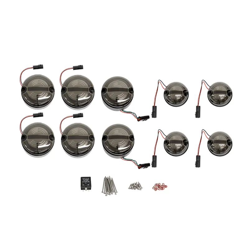 95MM SMOKED HALO & BAR LED LIGHT KIT