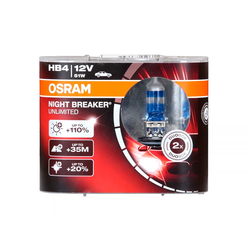 OSRAM NIGHT BREAKERÂ® UNLIMITED HB4 TWIN