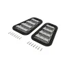 XS BONNET VENT SET BLACK WITH SILVER MES