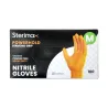 ORANGE NITRILE GLOVES - MEDIUM