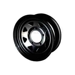 STEEL WHEEL - 8 SPOKE - BLACK