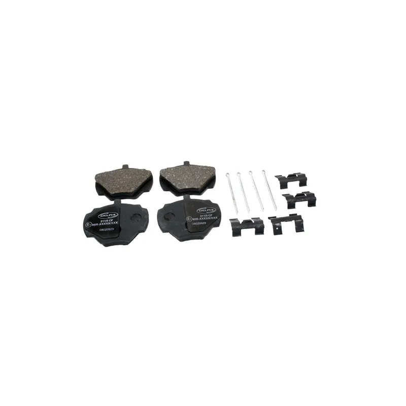 BRAKE PAD SET - REAR - LESS PINS and CLI