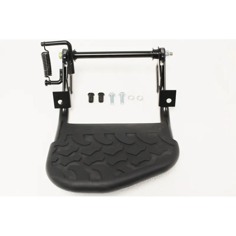 REAR STEP - FOLDING - BLACK - MUD TREAD