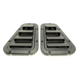 SPORT WING TOP VENT GRILLES -SAT. BLK