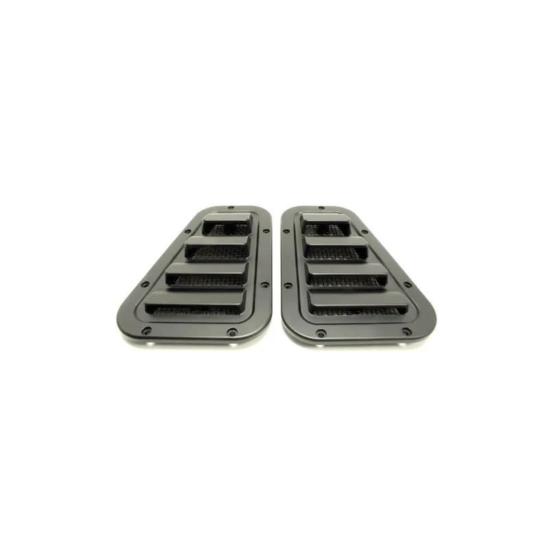 SPORT WING TOP VENT GRILLES -SAT. BLK
