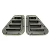 SPORT WING TOP VENT GRILLES -SAT. BLK